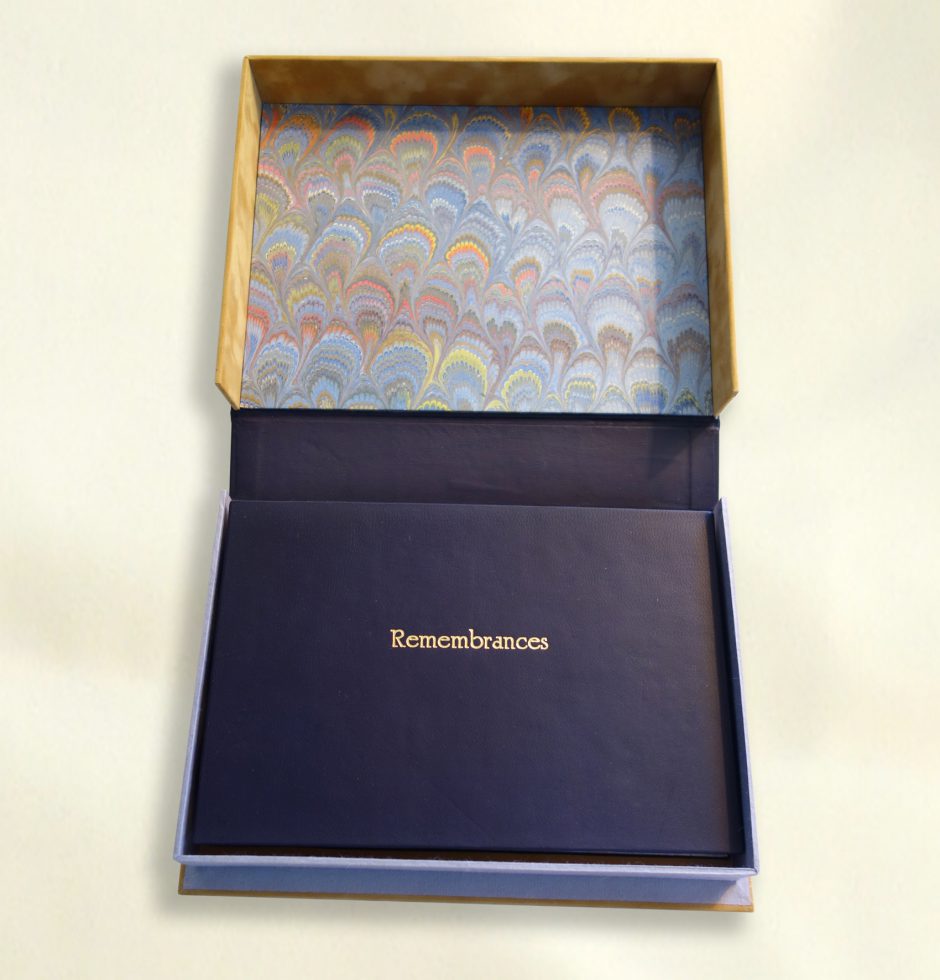 Memorial - box for Remembrances book