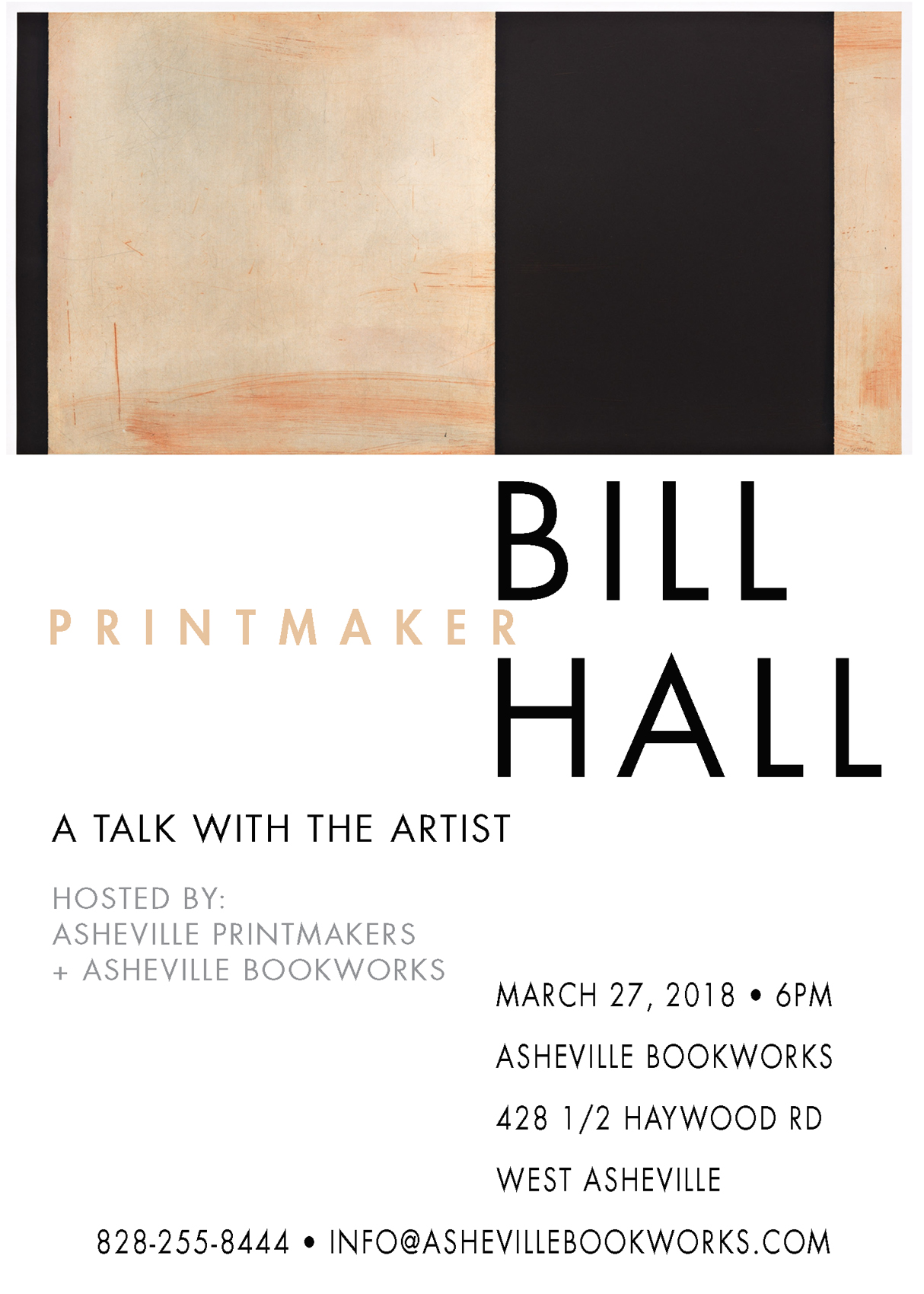 Promo for artist talk at gallery